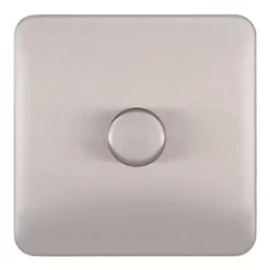 Schneider Electric Lisse Deco 1-Gang 2-Way Dimmer Brushed Stainless Steel -Steel Switches Sales 109CC A1