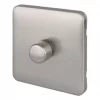 Schneider Electric Lisse Deco 1-Gang 2-Way Dimmer Brushed Stainless Steel