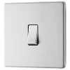 LAP 20A 16AX 1-Gang Intermediate Switch Brushed Stainless Steel