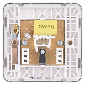 Schneider Electric Lisse Deco Master Telephone Socket Brushed Stainless Steel with White Inserts 6 Schneider Electric Lisse Deco Master Telephone Socket Brushed Stainless Steel with White Inserts - Image 4