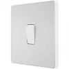 British General Evolve 20A 16AX 1-Gang Intermediate Light Switch Brushed Steel with White Inserts 2 British General Evolve 20A 16AX 1-Gang Intermediate Light Switch Brushed Steel with White Inserts -Steel Switches Sales 171PX P