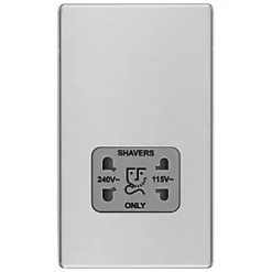 LAP 2-Gang Dual Voltage Shaver Socket 115 / 230V Brushed Stainless Steel with Graphite Inserts 7 LAP 2-Gang Dual Voltage Shaver Socket 115 / 230V Brushed Stainless Steel with Graphite Inserts -Steel Switches Sales 200KJ A1