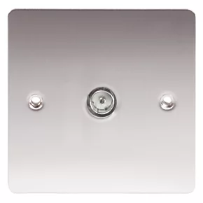 LAP Female Coaxial TV Socket Brushed Stainless Steel 4 LAP Female Coaxial TV Socket Brushed Stainless Steel - Image 2