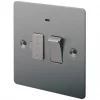 LAP 13A Switched Fused Spur with LED Brushed Stainless Steel -Steel Switches Sales 35700 P