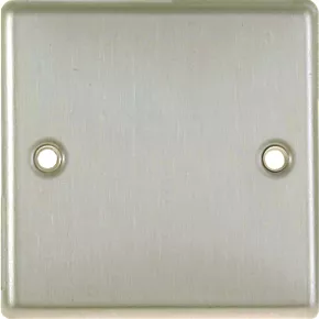 LAP 1-Gang Blanking Plate Brushed Stainless Steel 4 LAP 1-Gang Blanking Plate Brushed Stainless Steel - Image 2