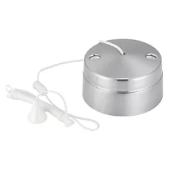 LAP 6A 2-Way Pull Cord Switch Brushed Steel