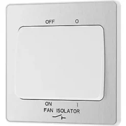 British General Evolve 10A 1-Gang 3-Pole Fan Isolator Switch Brushed Steel with White Inserts 11 British General Evolve 10A 1-Gang 3-Pole Fan Isolator Switch Brushed Steel with White Inserts -Steel Switches Sales 378PX A3