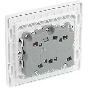 British General Evolve 10A 1-Gang 3-Pole Fan Isolator Switch Brushed Steel with White Inserts 7 British General Evolve 10A 1-Gang 3-Pole Fan Isolator Switch Brushed Steel with White Inserts - Image 5