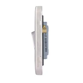 Schneider Electric Lisse Deco 10AX 1-Gang Intermediate Switch Brushed Stainless Steel with Black Inserts 5 Schneider Electric Lisse Deco 10AX 1-Gang Intermediate Switch Brushed Stainless Steel with Black Inserts - Image 3