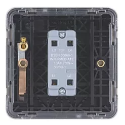 Schneider Electric Lisse Deco 10AX 1-Gang Intermediate Switch Brushed Stainless Steel with Black Inserts 9 Schneider Electric Lisse Deco 10AX 1-Gang Intermediate Switch Brushed Stainless Steel with Black Inserts -Steel Switches Sales 410FF A3