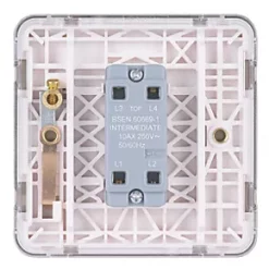 Schneider Electric Lisse Deco 10AX 1-Gang Intermediate Switch Brushed Stainless Steel with White Inserts 7 Schneider Electric Lisse Deco 10AX 1-Gang Intermediate Switch Brushed Stainless Steel with White Inserts -Steel Switches Sales 456FF A2