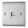 British General Nexus Metal Master Telephone Socket Brushed Steel 1 British General Nexus Metal Master Telephone Socket Brushed Steel -Steel Switches Sales 47296 P