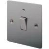 LAP 20A 1-Gang DP Control Switch Brushed Stainless Steel with Neon