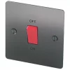 LAP 45A 1-Gang DP Cooker Switch Brushed Stainless Steel with LED 1 LAP 45A 1-Gang DP Cooker Switch Brushed Stainless Steel with LED -Steel Switches Sales 5114P P