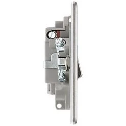 LAP 13A Switched Fused Spur with LED Brushed Stainless Steel -Steel Switches Sales 593KJ A2