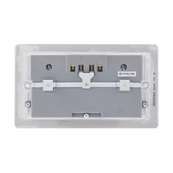 LAP 13A 2-Gang Unswitched Socket + 4.2A 4-Outlet Type A USB Charger Brushed Stainless Steel with White Inserts 10 LAP 13A 2-Gang Unswitched Socket + 4.2A 4-Outlet Type A USB Charger Brushed Stainless Steel with White Inserts -Steel Switches Sales 6424T A3