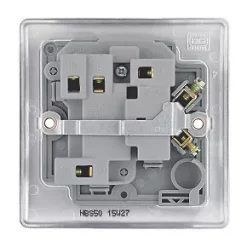 British General Nexus Metal 13A Switched Fused Spur Brushed Steel -Steel Switches Sales 64368 A3