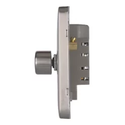 Schneider Electric Lisse Deco 2-Gang 2-Way Dimmer Brushed Stainless Steel -Steel Switches Sales 647CC A2