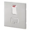 MK Aspect 13A Switched Fused Spur with Neon Brushed Stainless Steel with White Inserts 1 MK Aspect 13A Switched Fused Spur with Neon Brushed Stainless Steel with White Inserts -Steel Switches Sales 652FF P