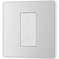 British General Evolve 1-Gang 2-Way LED Single Secondary Trailing Edge Touch Dimmer Switch Brushed Steel with White Inserts 11 British General Evolve 1-Gang 2-Way LED Single Secondary Trailing Edge Touch Dimmer Switch Brushed Steel with White Inserts -Steel Switches Sales 660PY A3