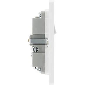 British General Evolve 13A 1-Gang SP Switched Socket + 2.1A 2-Outlet Type A USB Charger Brushed Steel with White Inserts 8 British General Evolve 13A 1-Gang SP Switched Socket + 2.1A 2-Outlet Type A USB Charger Brushed Steel with White Inserts - Image 6