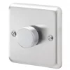 MK Albany Plus 1-Gang 2-Way Dimmer Switch Brushed Steel 1 MK Albany Plus 1-Gang 2-Way Dimmer Switch Brushed Steel -Steel Switches Sales 675FF P