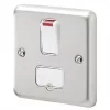 MK Albany Plus 13A Switched Fused Spur & Flex Outlet with Neon Brushed Stainless Steel with White Inserts 1 MK Albany Plus 13A Switched Fused Spur & Flex Outlet with Neon Brushed Stainless Steel with White Inserts -Steel Switches Sales 727FF P