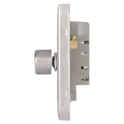 Schneider Electric Lisse Deco 4-Gang 2-Way Dimmer Switch Brushed Stainless Steel -Steel Switches Sales 767FF A2