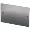 LAP 2-Gang Blanking Plate Brushed Stainless Steel 2 LAP 2-Gang Blanking Plate Brushed Stainless Steel -Steel Switches Sales 89996 P